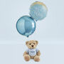 Personalised Bertie Bear With Welcome Baby Balloons, thumbnail 5 of 10