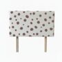 Hand Painted Upholstered Linen Headboard Polka Dot Print, thumbnail 10 of 12