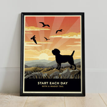 Limited Edition Border Terrier Print: Dog Lovers Gift, 5 of 7
