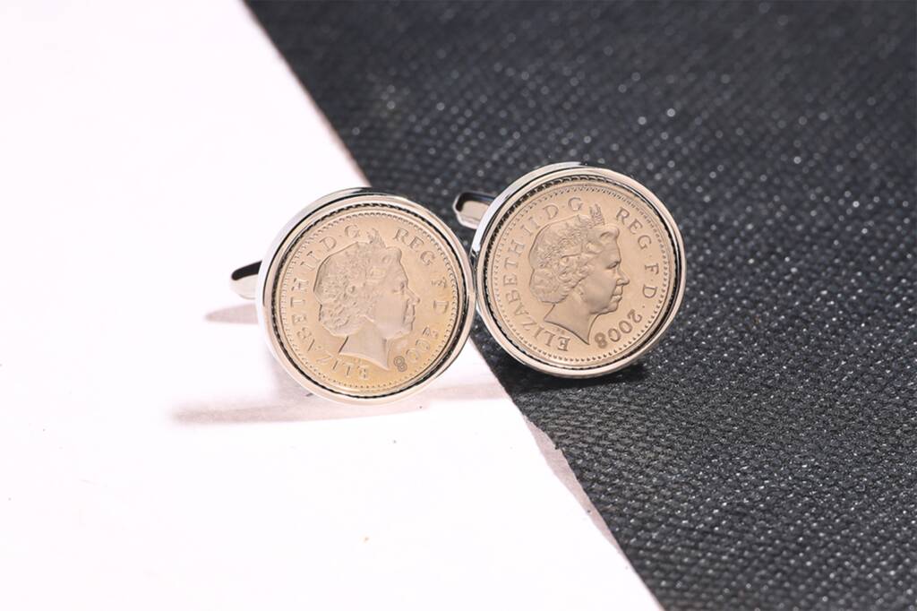 2008 18th Birthday Five Pence Coin Cufflinks, 1 of 5
