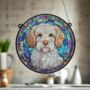 Clumber Spaniel Stained Glass Effect Suncatcher, thumbnail 4 of 6