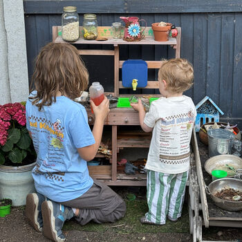 Mud Kitchen Kids T Shirt The Mud Kitchen Cafe Fun Retro Kids Top, 4 of 11