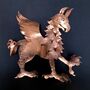 Handwrought Copper Griffin Christmas Tree Topper, thumbnail 3 of 7