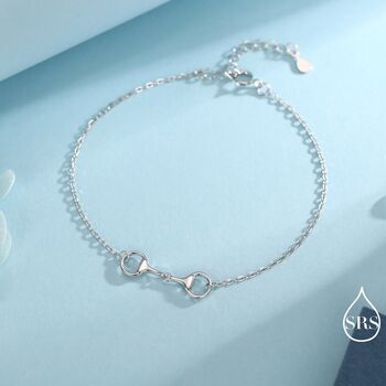 Snaffle Bit Bracelet In Sterling Silver, 2 of 12