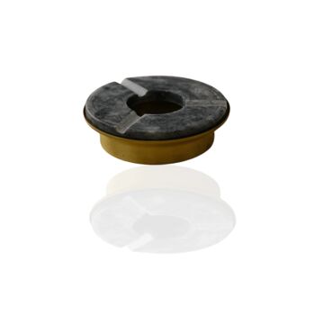 Round Brass And Black Metal Ashtray, 5 of 7