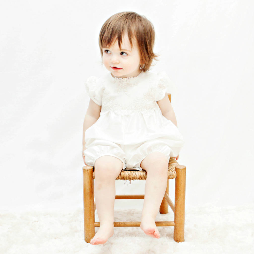 Girls Christening Romper Chloe By Adore Baby