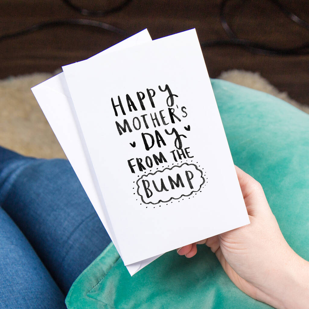 'Happy Mother's Day From The Bump' Greetings Card, 1 of 3