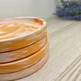 Orange Marbled Drinks Coaster With Lip, thumbnail 7 of 7