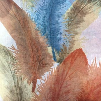 Large 'Fabulous Feathers' Silk Scarf, 2 of 3
