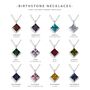 Sterling Silver Pendant Birthstone Necklace June Alexandrite, thumbnail 4 of 5