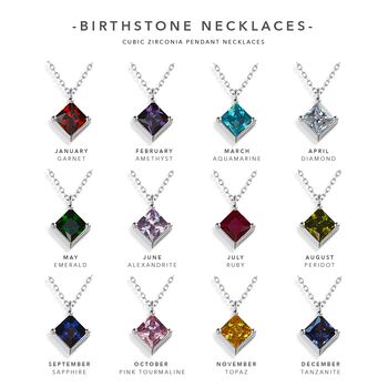 Sterling Silver Pendant Birthstone Necklace June Alexandrite, 4 of 5