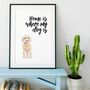 Home Is Where My Dog Is Cockerpoo Print, thumbnail 1 of 4