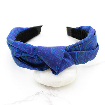 Handmade Recycled Silk Sari Ladies Headband, 7 of 8