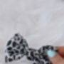 Snow Leopard Print Grey Pet Bow Tie, thumbnail 6 of 9