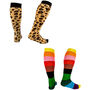 Gift Set Of Two Pairs Of Squelch Adult Socks Cheetah, thumbnail 3 of 4