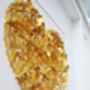 Framed Golden Wedding Anniversary Butterfly Heart Artwork, thumbnail 5 of 6