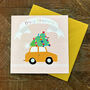 Christmas Tree Car Greetings Card, thumbnail 4 of 5