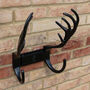 Stag Antlers Hose Pipe Holder Black Finish, thumbnail 1 of 5