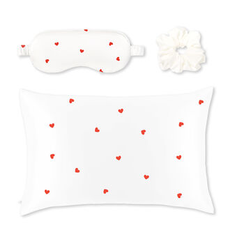 Silver Cloud Heart Print Satin Gift Set Silver Ions, 8 of 8