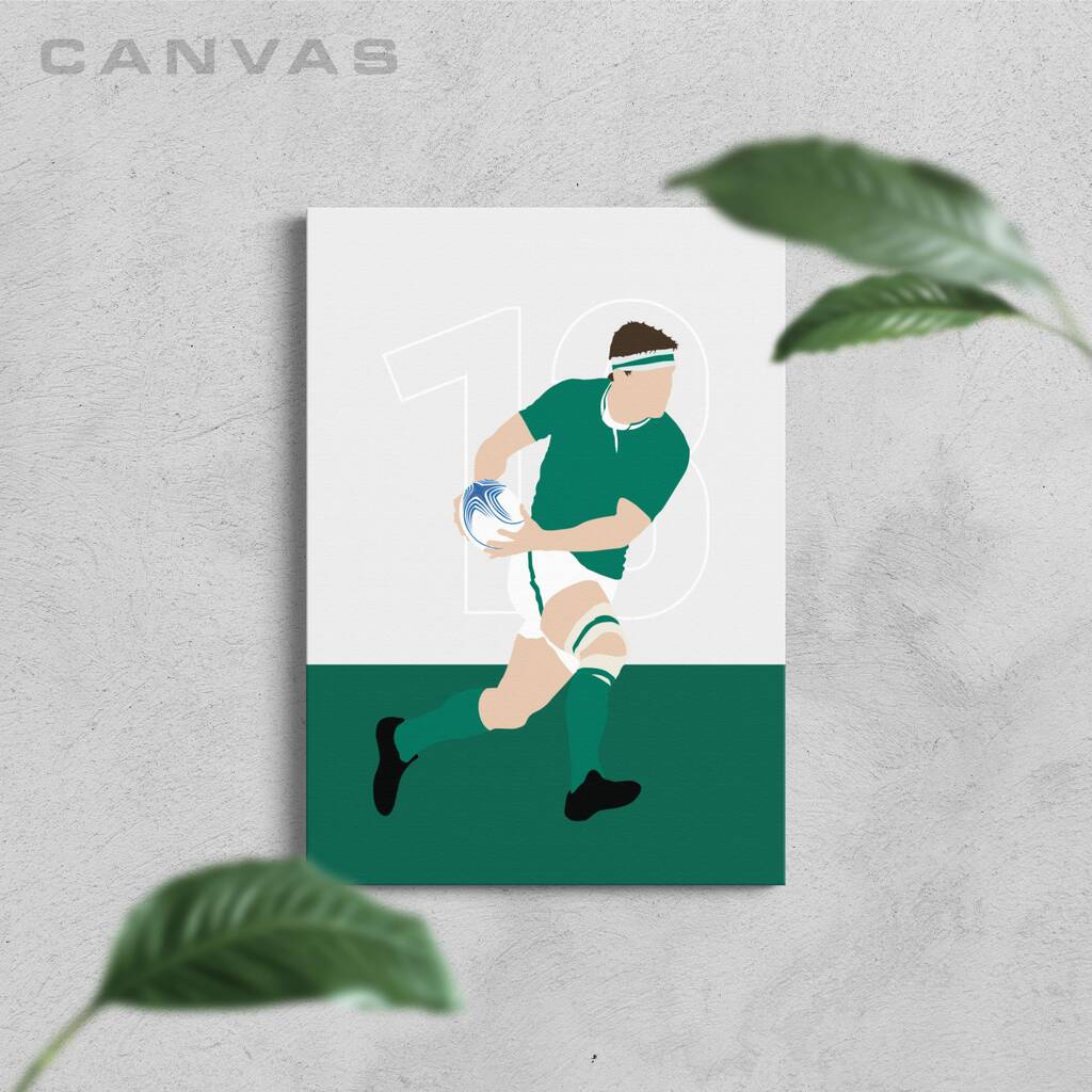 Brian O'driscoll Ireland Rugby Canvas By Jack's Posters