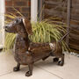 Recycled Metal Dachshund Sculpture, thumbnail 3 of 4
