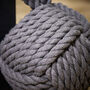 Natural Grey Rope Door Stop, thumbnail 3 of 5