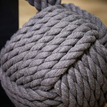 Natural Grey Rope Door Stop, 3 of 5