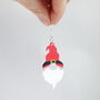 Christmas Santa Hat Gnome Gonk Earrings, thumbnail 2 of 4