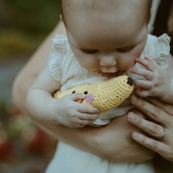 Handmade Friendly Banana Fair Trade Toy, 2 of 4