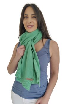 Jade Green 100% Cashmere Wrap Gift Boxed, 6 of 8