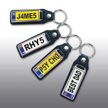 Personalised Number Plate Key Ring, 8 of 9