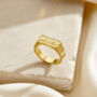 Personalised Engraved Impression Signet Ring, thumbnail 3 of 6