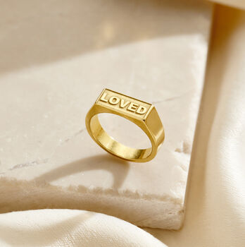Personalised Engraved Impression Signet Ring, 3 of 6