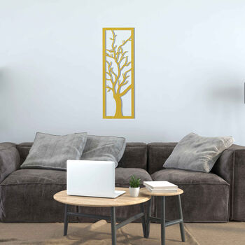 Minimalistic Dry Tree Simple Wall Art For Living Room, 9 of 12