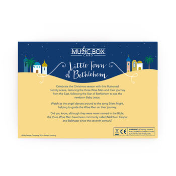 Little Town Of Bethlehem Music Box Card, 5 of 5