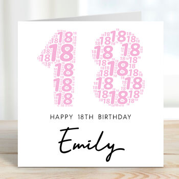 Personalised 18th Birthday Card For Her, 2 of 3