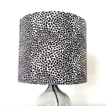 Black And White Dalmatian Spot Drum Lampshade, 6 of 9
