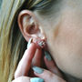 Sterling Silver Bird Swallow Earrings, thumbnail 2 of 4