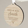 Personalised Mr And Mrs Christmas Decoration, thumbnail 3 of 4