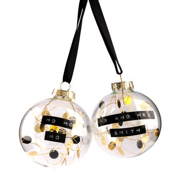 Personalised Bauble Christmas Decor Tree Ornament, 2 of 8