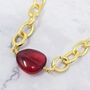Ruby July Birthstone Statement Pendant Necklace, thumbnail 1 of 6