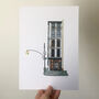 'Soho Corner, New York' Recycled Paper Collage Print, thumbnail 3 of 5