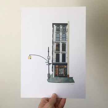 'Soho Corner, New York' Recycled Paper Collage Print, 3 of 5