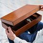 Mens Personalised Leather Watch And Jewellery Box, thumbnail 6 of 12
