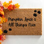 Pumpkin Spice All Things Nice Doormat, thumbnail 1 of 2