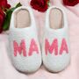 Cozy Plush Mama Mothers Day Slippers, thumbnail 5 of 7