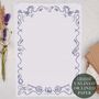 A4 Letter Writing Paper With Blue Western Border, thumbnail 1 of 4
