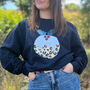 Leopard Christmas Pudding Jumper, thumbnail 1 of 2