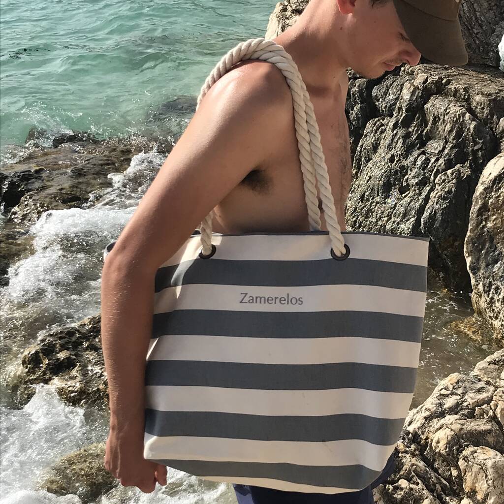 Personalised Nautical Beach Bag, 1 of 7