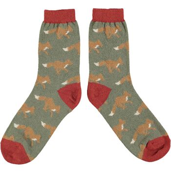 Soft Lambswool Ankle Socks For Women, 2 of 8